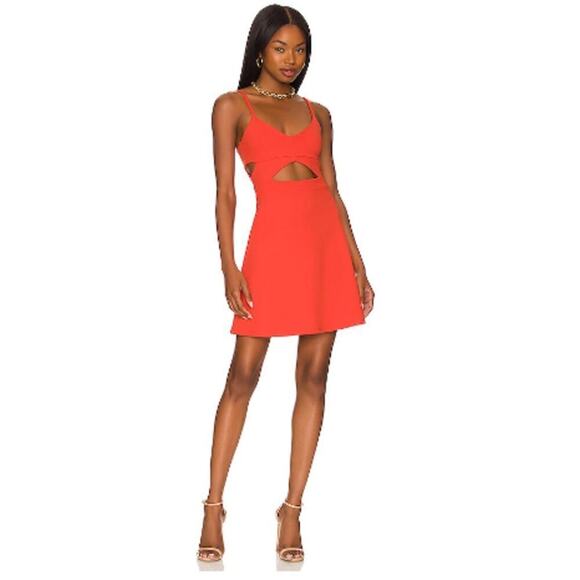 Susana Monaco Dresses & Skirts - Susana Monaco A Line Cutout Dress Sunset Size Large NWT